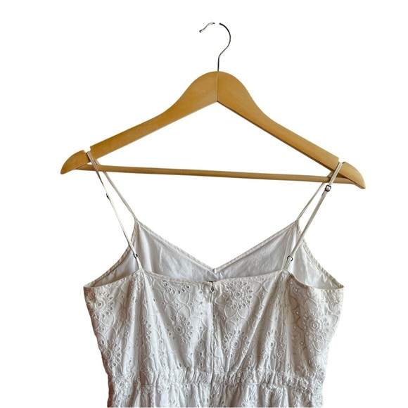 Madewell White Eyelet Cotton Mini Dress Size 4 - Picture 7 of 13